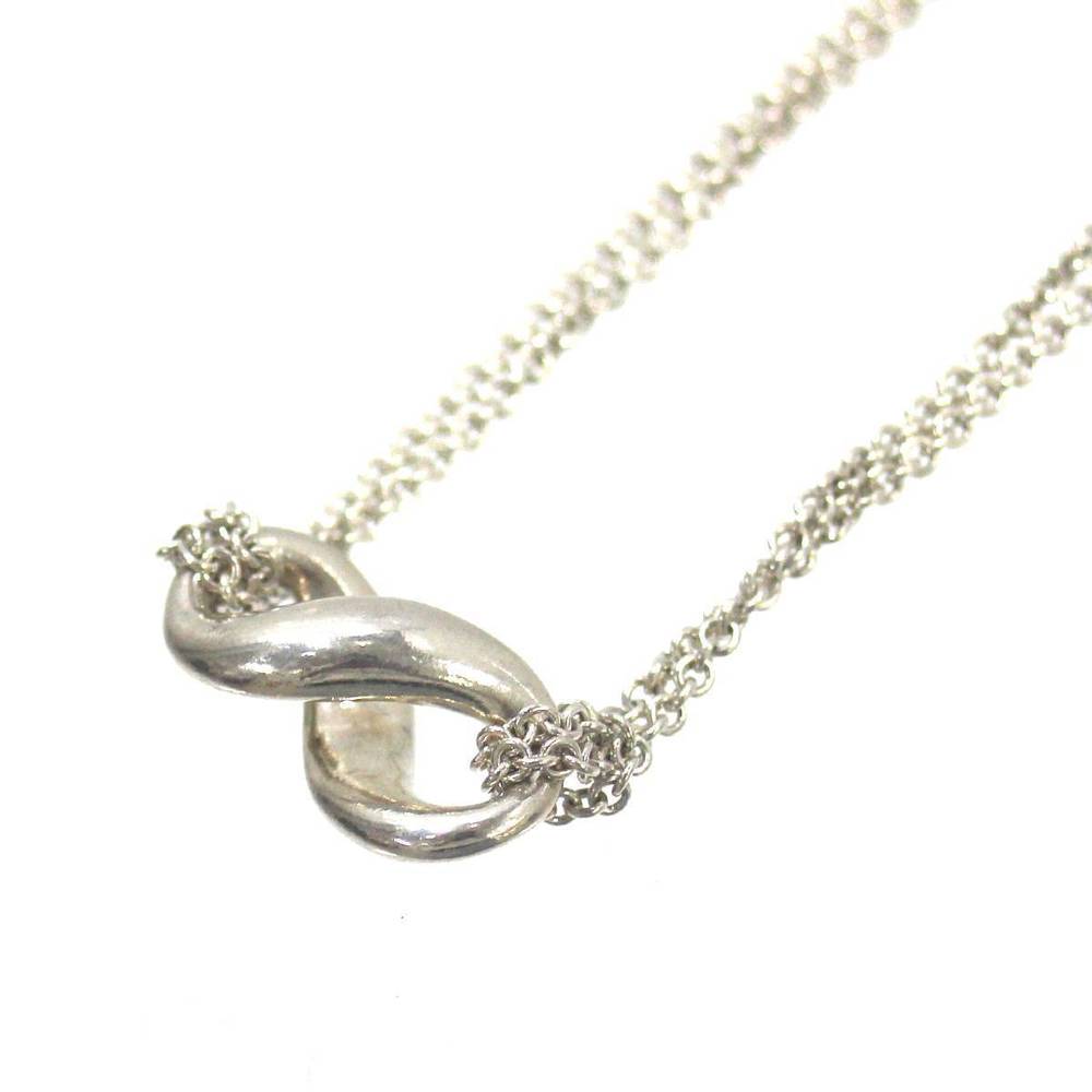 Tiffany Infinity Double Chain Necklace Silver